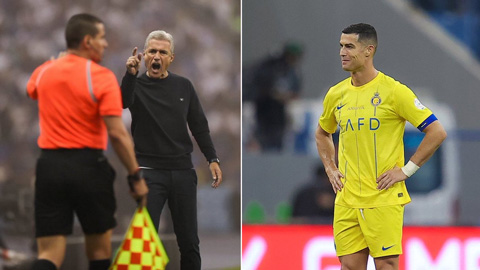 Ronaldo và HLV của Al Nassr có hành động lạ vì VAR