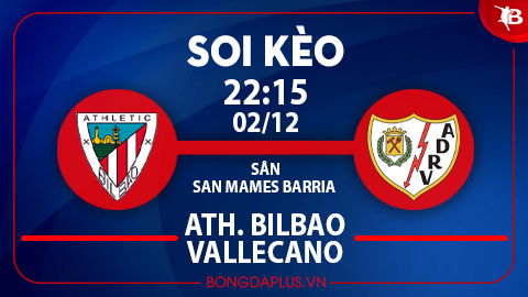 Soi kèo hot hôm nay 2/12: Mưa gôn trận Bilbao vs Rayo Vallecano; Lazio đè góc hiệp 1 trận Lazio vs Cagliari