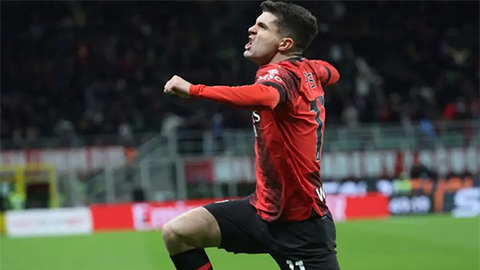 Pulisic phấn khích khi đồng đội lập kỳ tích ở trận Milan thắng Frosinone