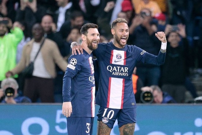Neymar và Messi trong màu áo PSG
