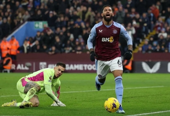 Aston Villa làm tung lưới Man City trong một trận cầu áp đảo về số lần dứt điểm