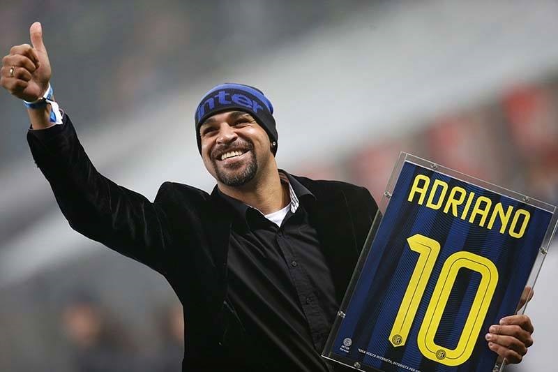 Danh hiệu Hoàng Đế của Adriano hình thành trong thời gian khoác áo Inter, CLB mà anh mới về thăm lại