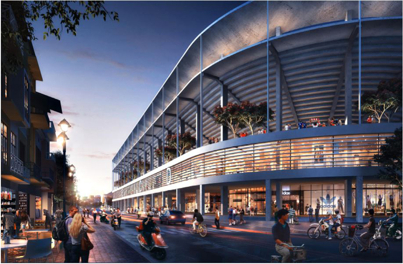Dự án cải tạo SVĐ Hàng Đẫy là thỏa thuận hợp tác giữa Tập đoàn T&T và Tập đoàn Boyugues với trị giá 250 triệu euro. Trong quá khứ, Bouygues từng xây sân Parc des Princes và nâng cấp sân Velodrome của Pháp.