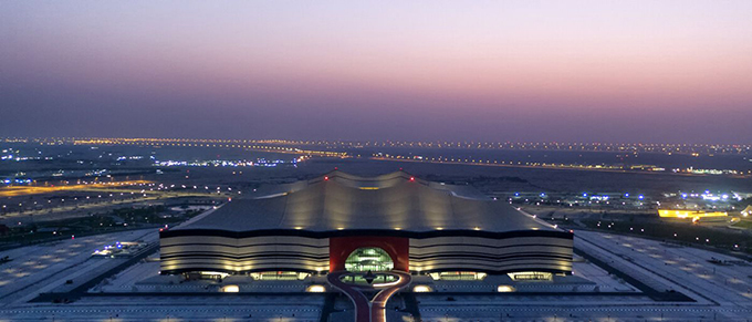 Sân Al Bayt có sức chứa gần 69.000 chỗ ngồi, được đưa vào hoạt động từ World Cup 2022.