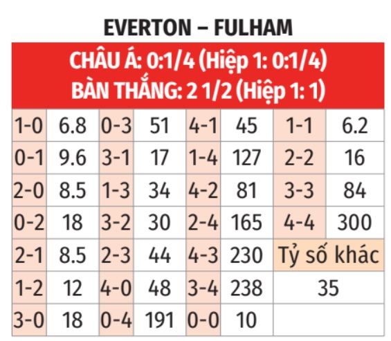  Everton vs Fulham