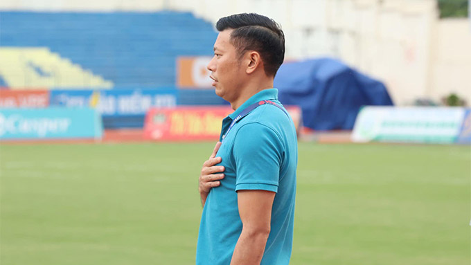 HLV Bảo Khanh chia tay Thể Công Viettel sau chuỗi trận không tốt ở đầu mùa giải 2023/24 - Ảnh: Phan Tùng