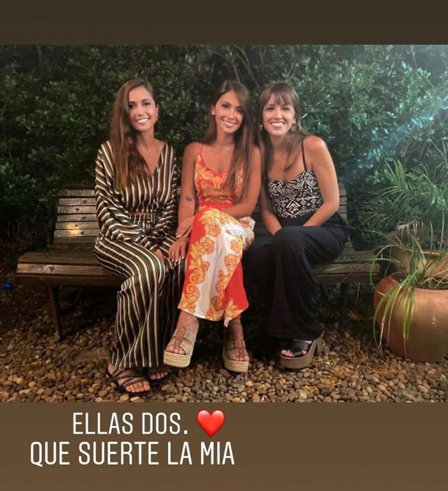 Vợ Messi cùng các chị em gái, Carla và Paula