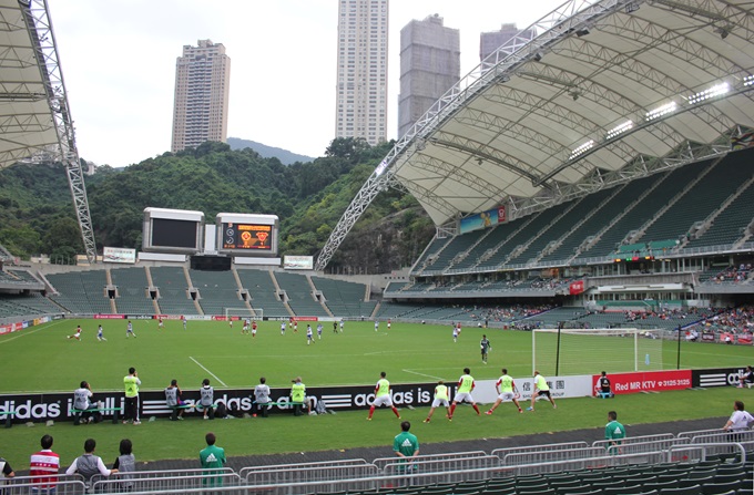 Sân vận động Hong Kong, nơi diễn ra trận giao hữu giữa Inter Miami và đội Các ngôi sao của giải vô địch Hong Kong vào ngày 4/2/2024