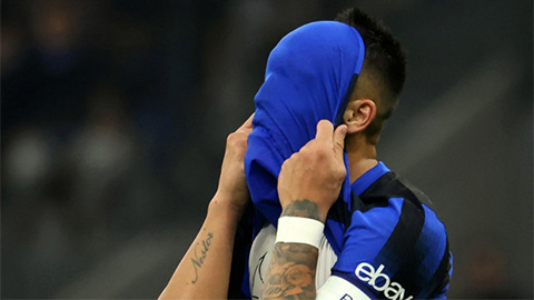 Đã thua ở Coppa Italia, Inter còn mất thêm Lautaro Martinez