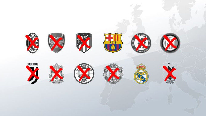 Chỉ có Barca và Real Madrid còn gắn bó với Super League từ những ngày đầu