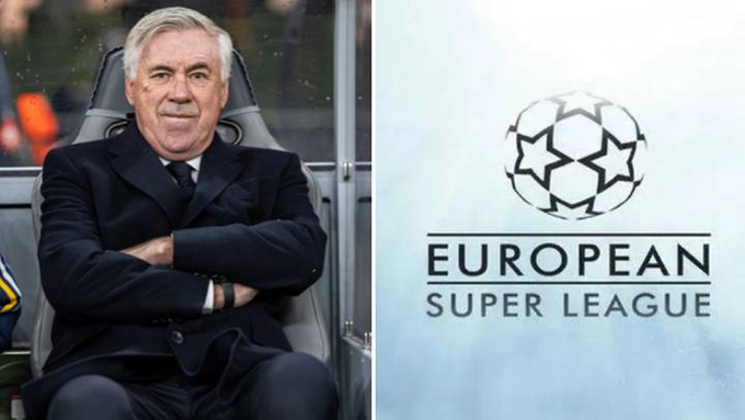 Ancelotti mới đây lên tiếng ủng hộ kế hoạch Super League