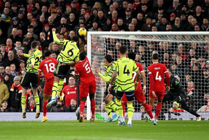Liverpool và Arsenal bất phân thắng bại trong trận "chung kết lượt đi"