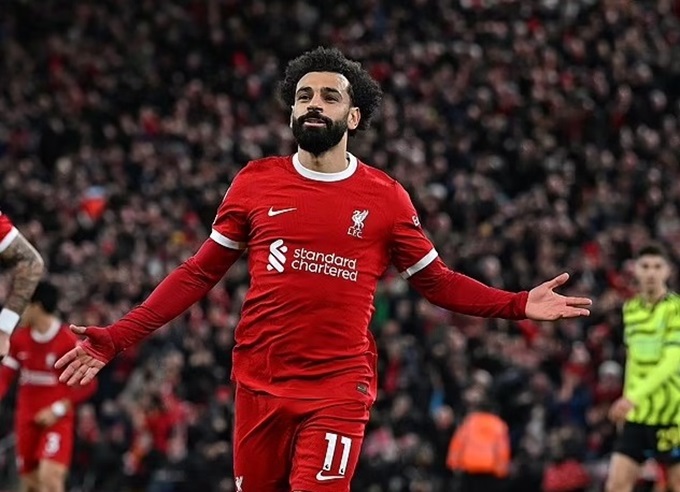 Salah đã có 12 bàn tại Premier League mùa này, chỉ đứng sau Haaland (14 bàn)