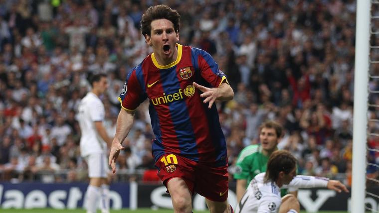 Pha solo kinh điển qua 4 đối thủ rồi ghi bàn của Messi năm 2011
