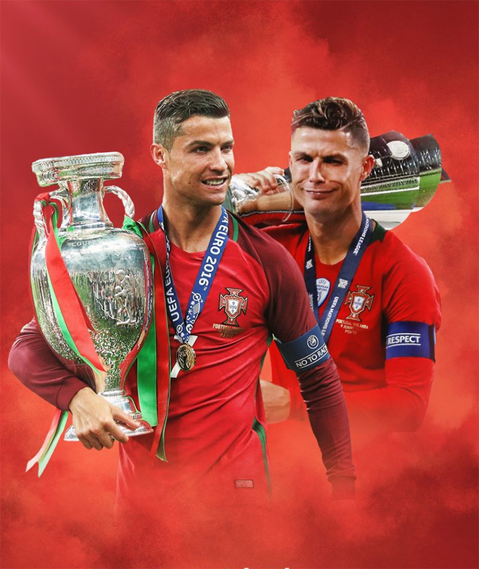 Hai danh hiệu lớn, vô địch EURO 2016 và Nations League 2019, đều in dấu ấn của Ronaldo