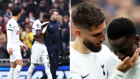 Sao Tottenham òa khóc trên sân vì nguy cơ lỡ AFCON