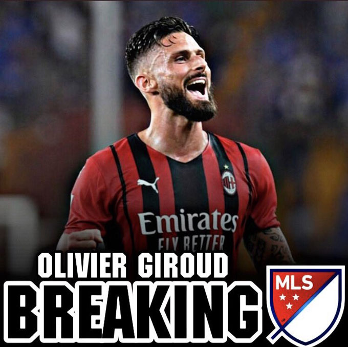 Giroud đang muốn sang MLS thi đấu