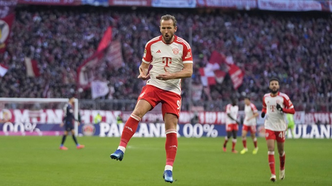 Kane dễ dàng bay cao ở giải đấu hàng đầu nước Đức