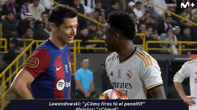 Lewandowski cố gắng gây sức ép lên Vinicius
