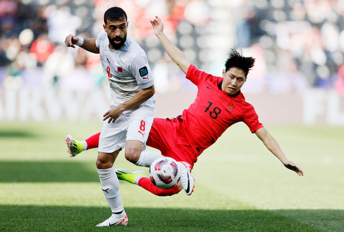 Hàn Quốc cũng hứng chịu không ít sức ép của Bahrain trong hiệp 1