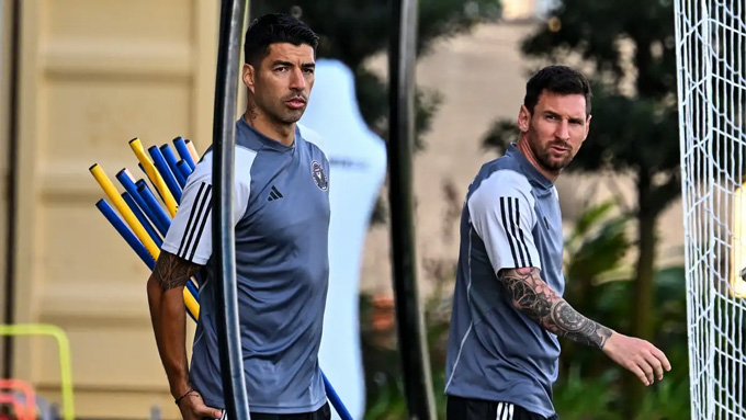 Messi đang tập luyện với Inter Miami ở giai đoạn tiền mùa giải 2024