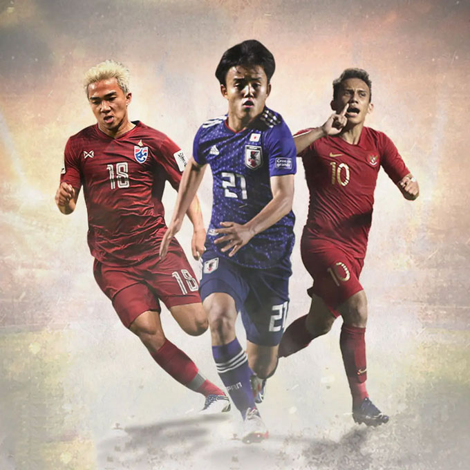 Từng có rất nhiều cầu thủ châu Á được so sánh với Messi như Chanathip, Kubo hay Egy Maulana (từ trái qua)