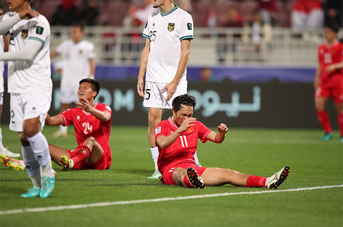 ĐT Việt Nam tụt hạng thê thảm sau 2 thất bại ở Asian Cup 2023 - Ảnh: Anh Khoa 