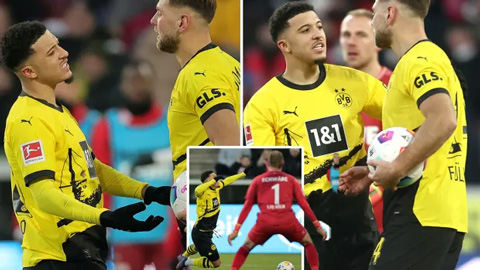 Sancho lại gây ra tranh cãi trong trận đá chính đầu tiên cho Dortmund