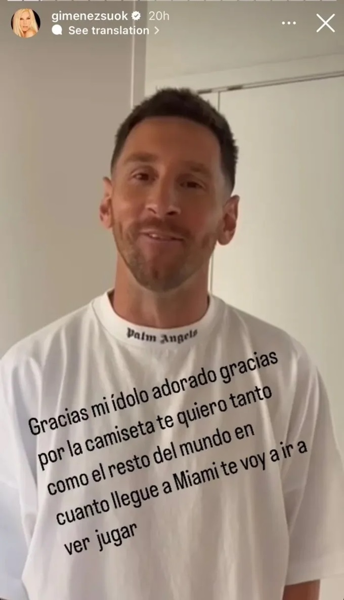 Messi quay video chúc mừng sinh nhật Susana