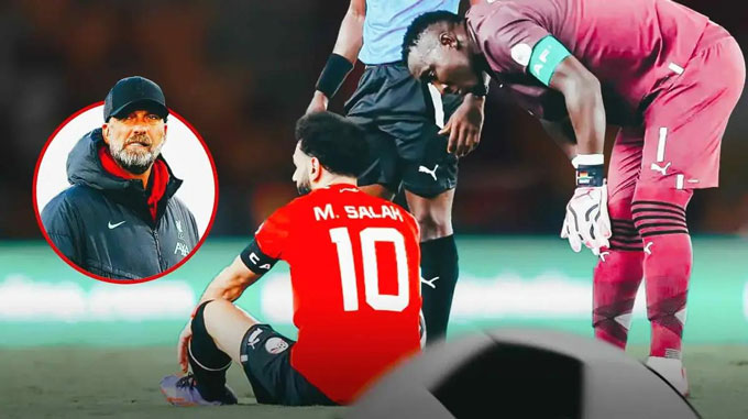 Salah chấn thương khi về thi đấu tại CAN 2023 khiến Liverpool lo lắng