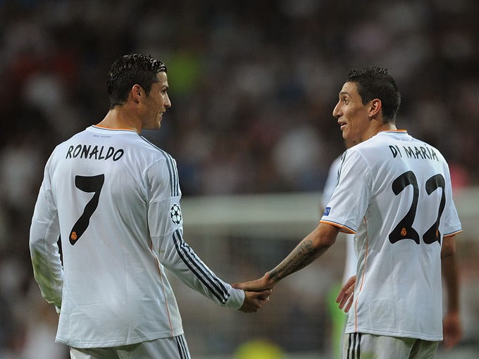 Di Maria và Ronaldo từng là đồng đội lâu năm ở Real Madrid