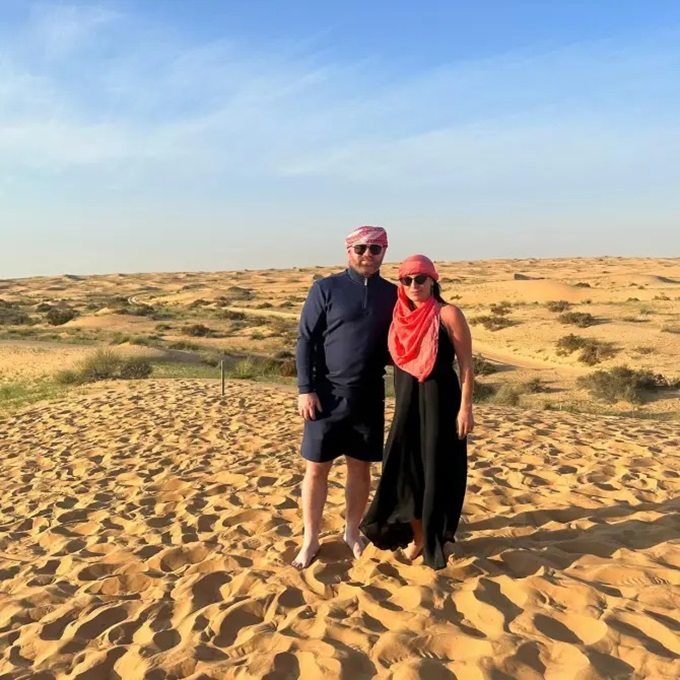 Vợ chồng Rooney tận hưởng ánh nắng ấm áp ở Dubai