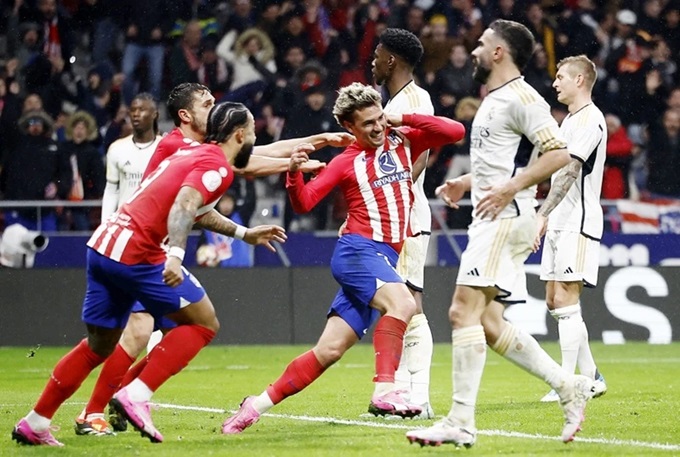 Atletico Madid vừa đánh bại Real Madrid trong trận cầu siêu kịch tính cách đây hai tuần