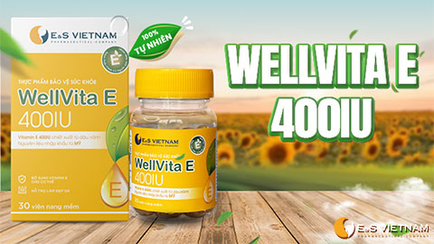 WellVita E 400IU - phòng chống tác động oxy hóa từ các gốc tự do
