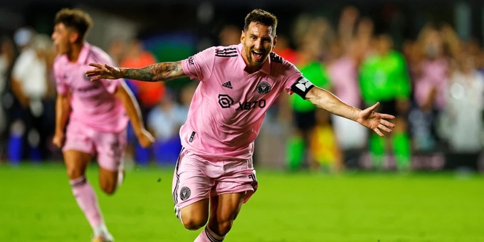 Messi gần đây ngày càng ít những pha ăn mừng bàn thắng như thế này
