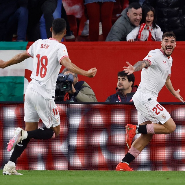 Romero ghi bàn duy nhất trận Sevilla vs Atletico