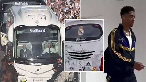  Xe buýt chở Real Madrid gặp tai nạn trước màn so tài với Leipzig