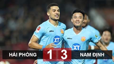 Kết quả Hải Phòng vs Nam Định: Đội bóng thanh Nam bay cao