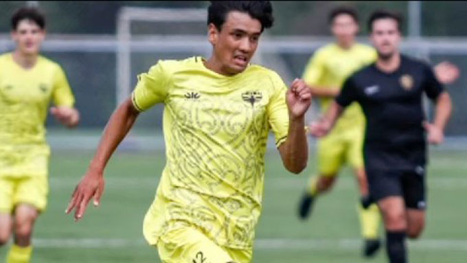 Tiền đạo Kaelin Nguyễn tạm gác ước mơ trở về Việt Nam thi đấu - Ảnh Vietnam Football Scout.