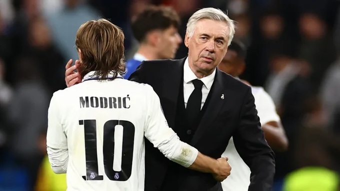 Modric không còn được HLV Ancelotti cho ra sân đá chính thường xuyên ở mùa này