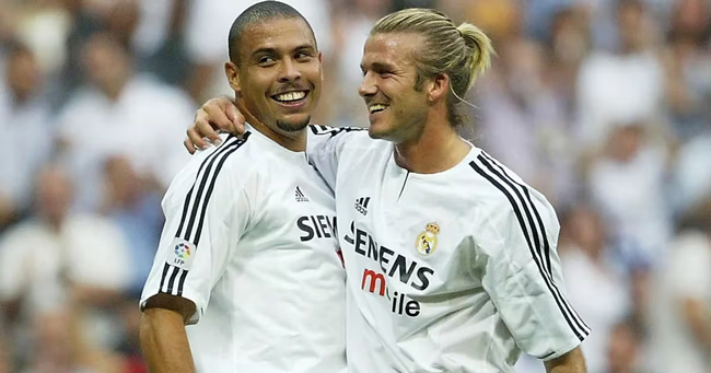 Beckham và Ronaldo ăn ý cả ở khoản tiệc tùng vô tội vạ