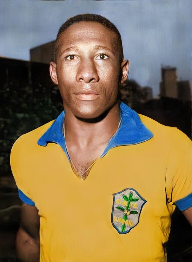 9. Djalma Santos: Huyền thoại Djalma có hơn 400 lần ra sân cho các đội bóng Portuguesa, Palmeiras, Sao Paulo. Djalma thi đấu ở vai trò hậu vệ phải khi Brazil vô địch World Cup 1958 và 1962. Trong sự nghiệp của mình, Santos tổng cộng có 98 lần ra sân cho ĐTQG.