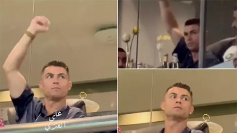 Ronaldo đáp trả gắt khi các fan hô tên mình lúc đang ngồi trên khán đài
