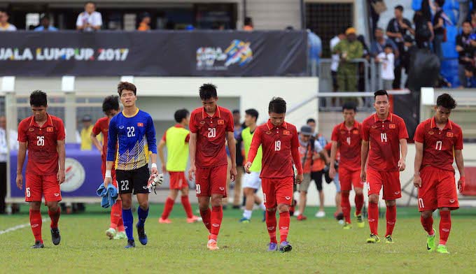 U22 Việt Nam thua tại SEA Games 