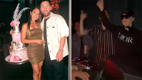 Messi tổ chức tiệc sinh nhật hoành tráng cho vợ