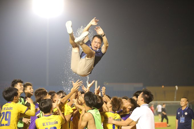 U19 Hà Nội lên ngôi vô địch xứng đáng. Ảnh: Quốc An 