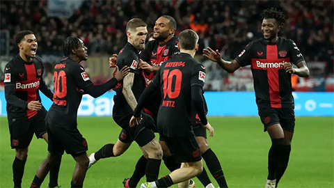 Leverkusen cán mốc 38 trận bất bại liên tiếp