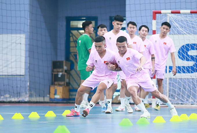 Đức Hòa tin ĐT futsal Việt Nam có thể hoàn thành mục tiêu nếu có phong độ tốt. Ảnh: CTV