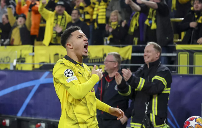 Sancho đã góp sức đưa Dortmund vào tứ kết Champions League