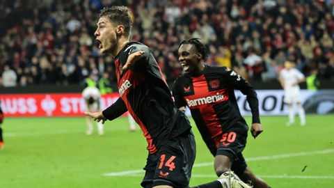 Kết quả vòng 1/8 Europa League: Leverkusen thoát hiểm ngoạn mục